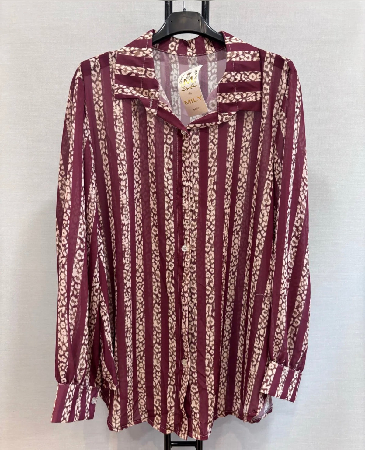 Chemise imprimée en voilage ✨