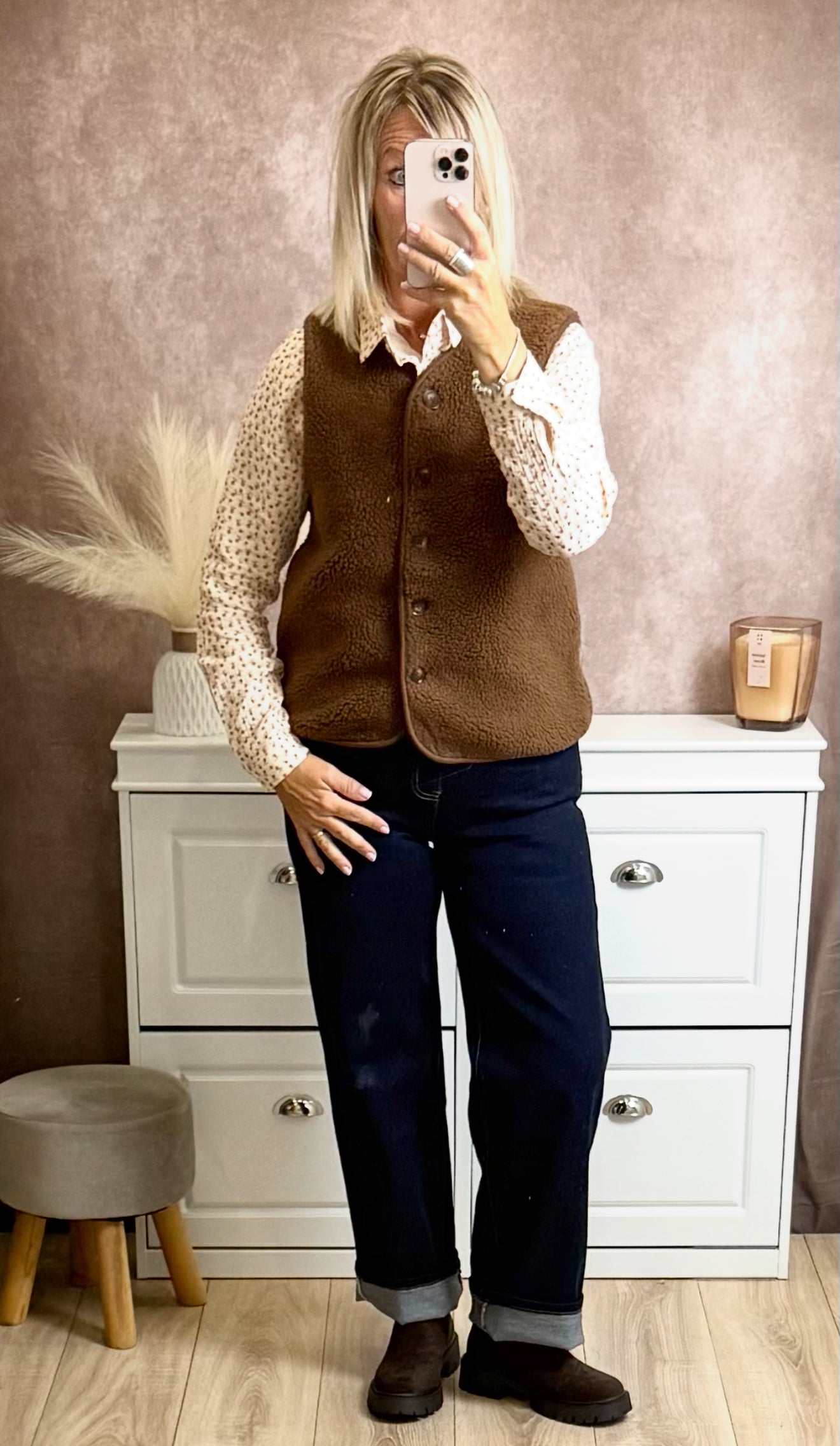 Jean bleu – Look Mère & Fille 🤍✨