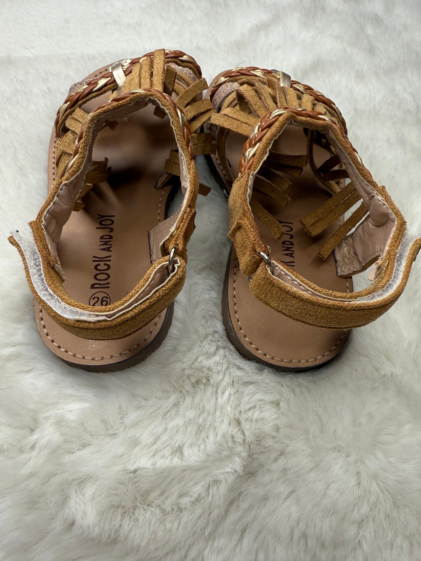 Sandalettes Fille Marron Tressées – Élégance Naturelle et Confort au Quotidien