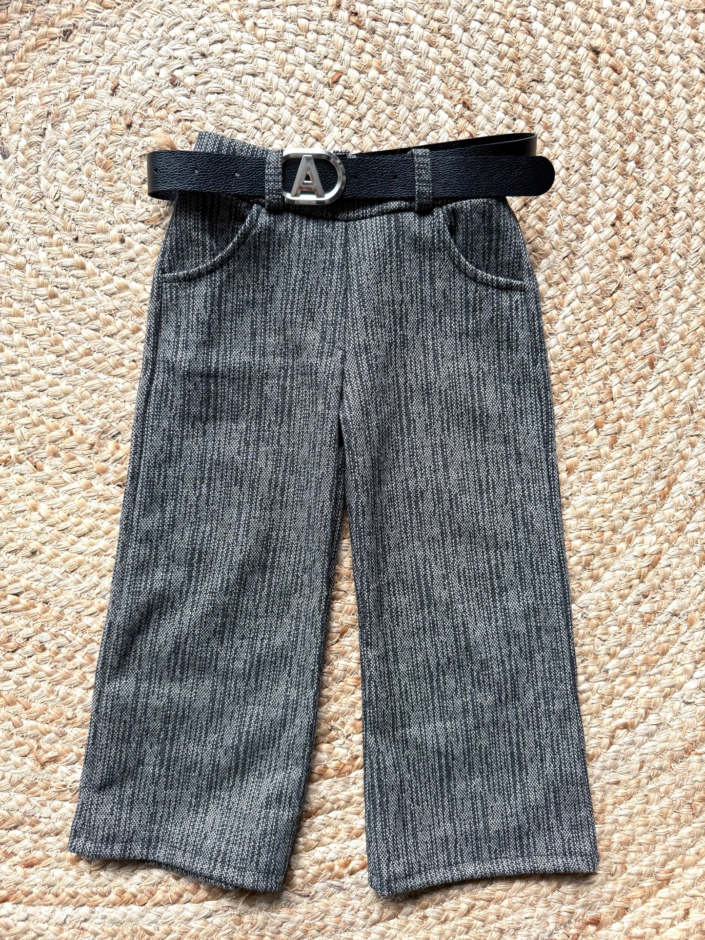 Pantalon coupe large à taille élastique