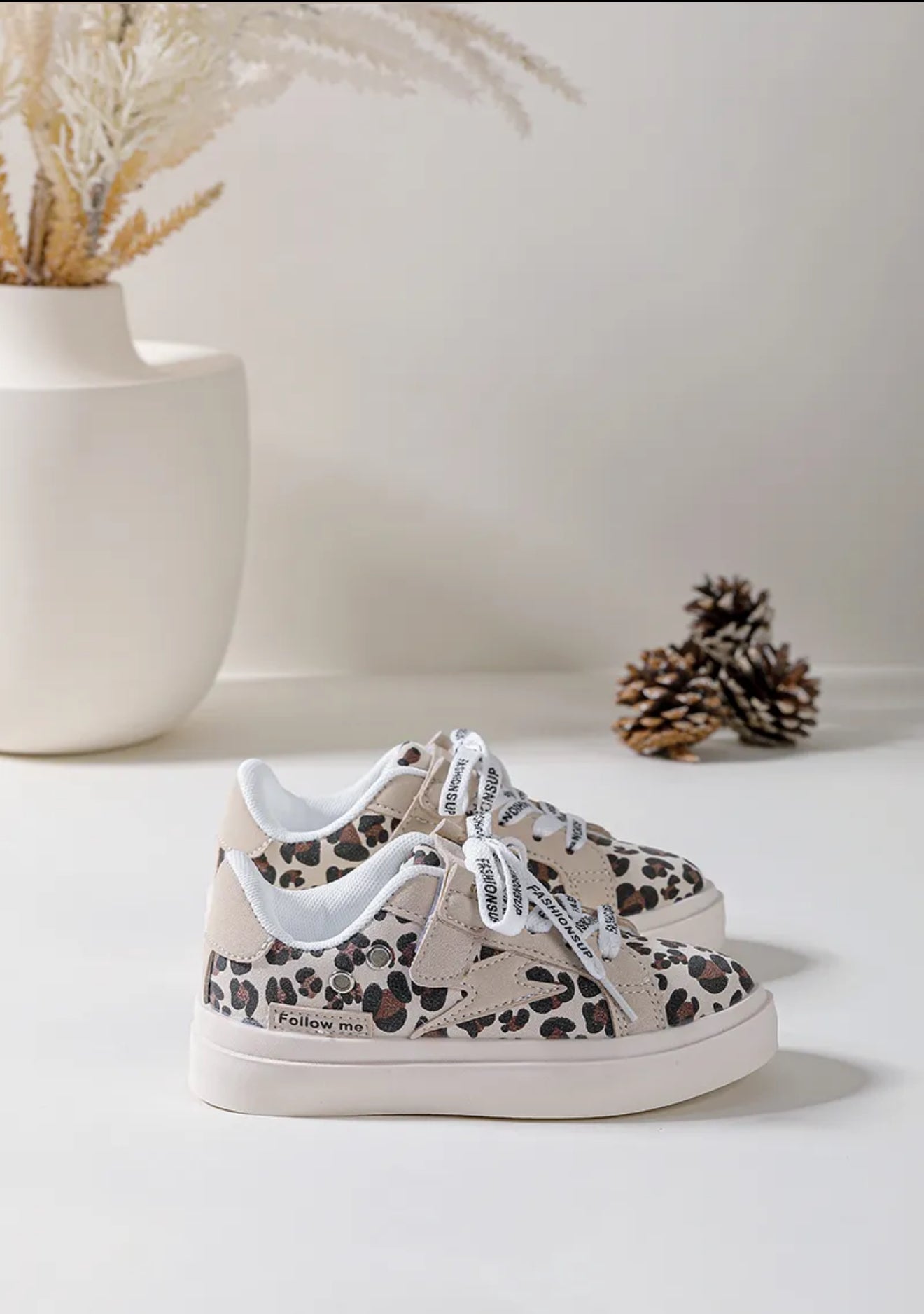 Baskets imprimées léopard