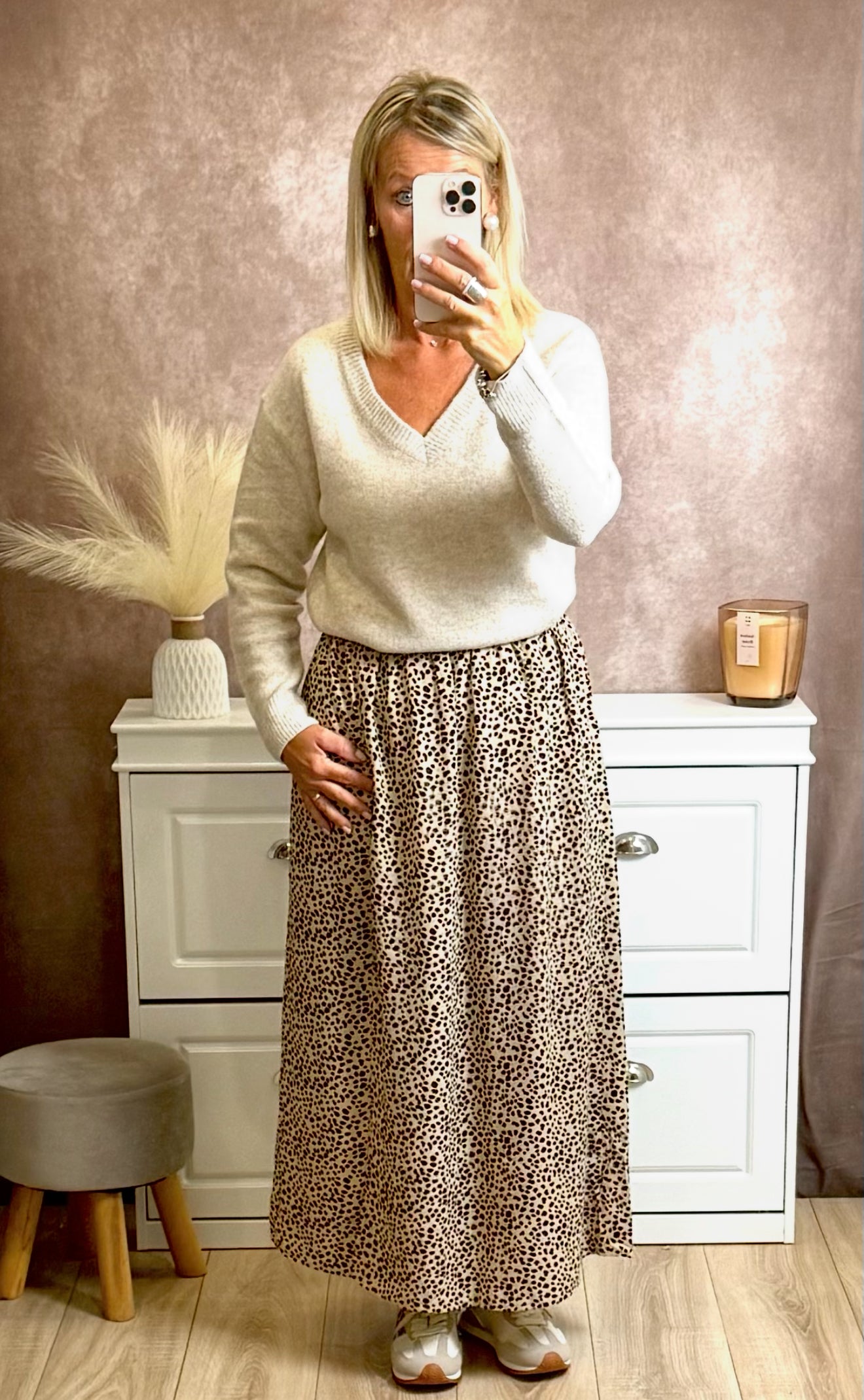 Pull beige – Look Mère & Fille 🤍✨