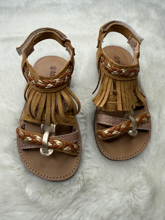 Sandalettes Fille Marron Tressées – Élégance Naturelle et Confort au Quotidien