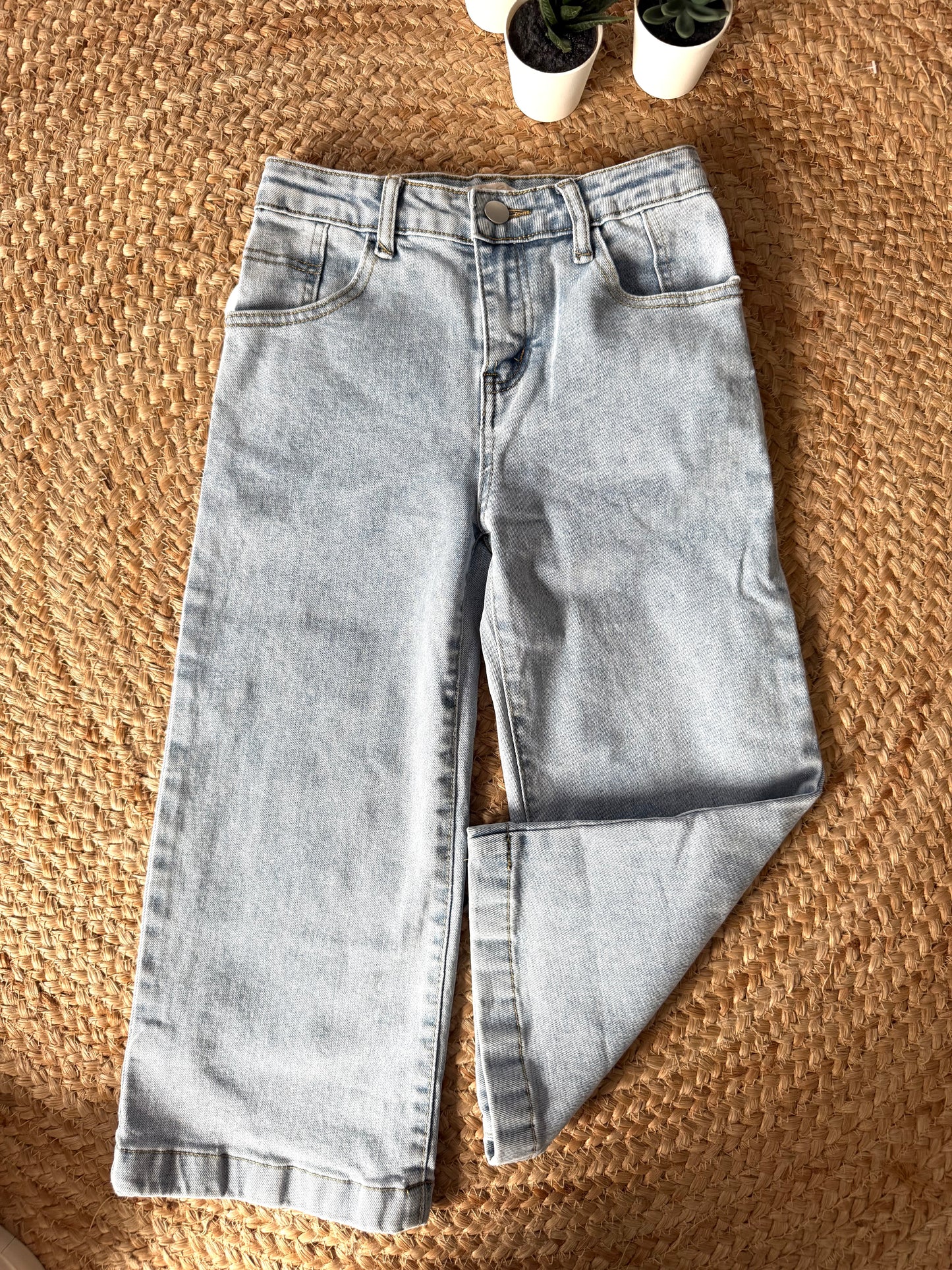 Jean Large à Taille Élastiquée