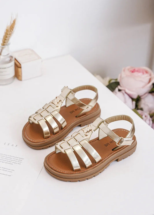 ✨ Sandalette dorée tressée – Chic et confort pour les beaux jours ✨