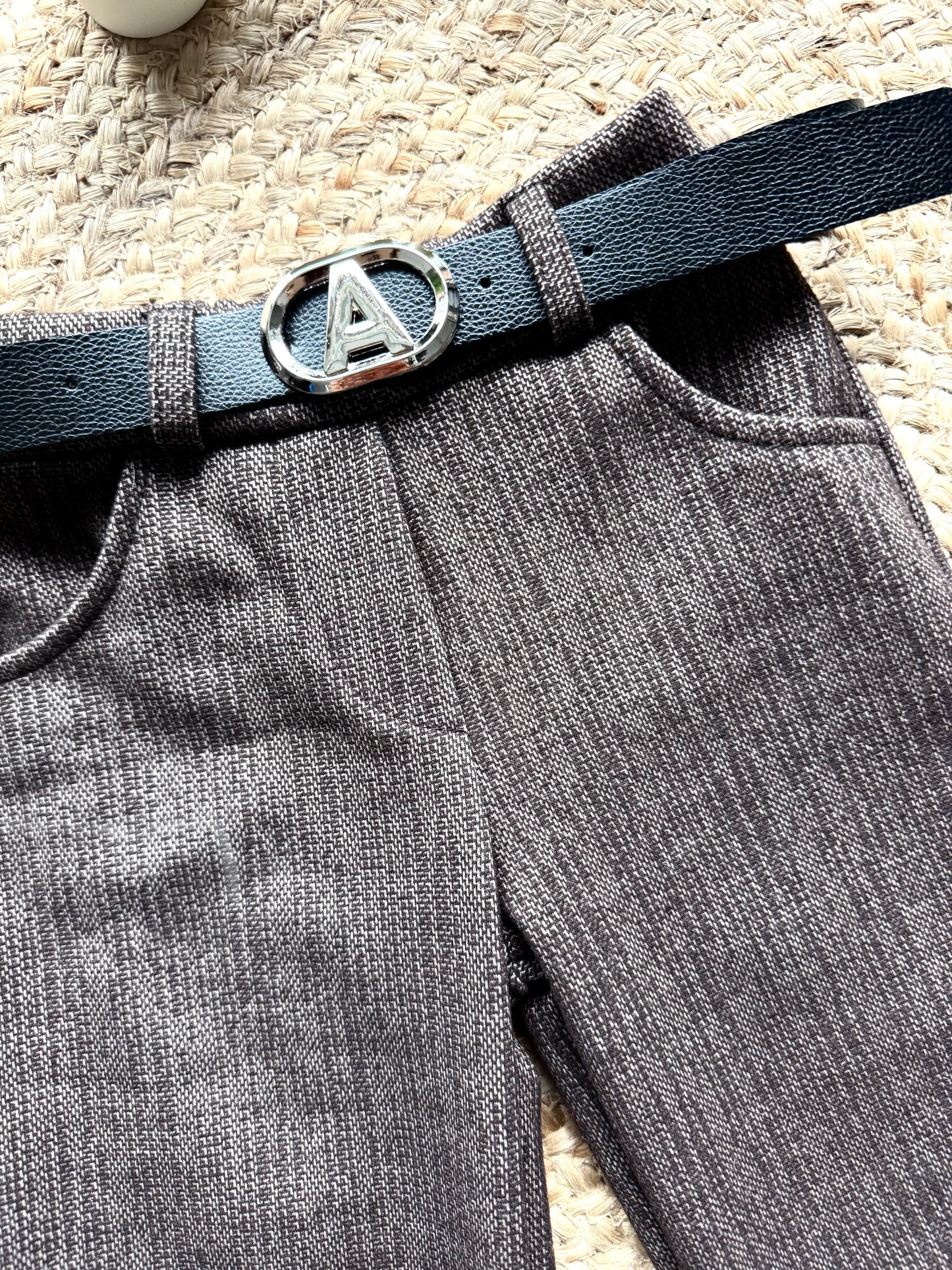 Pantalon coupe large à taille élastique