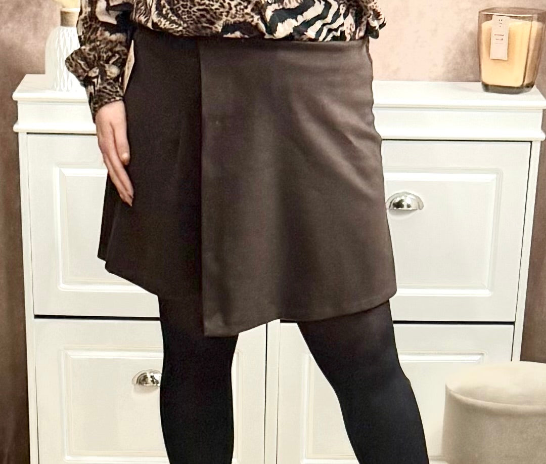 Jupe-short femme à taille élastique – Confort optimal