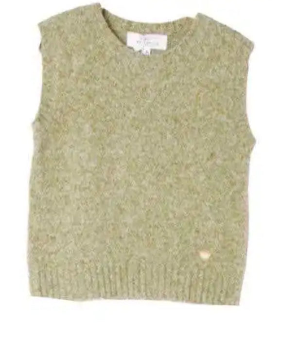 Pull sans manches vert – Look Mère & Fille 🤍✨