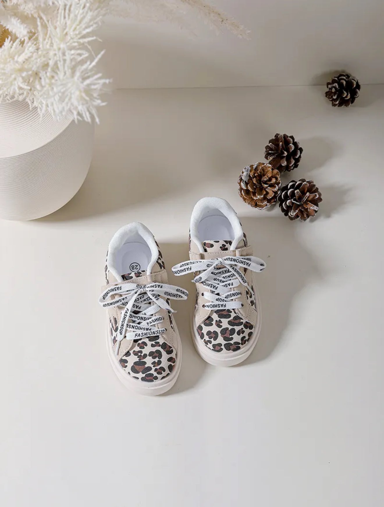 Baskets imprimées léopard