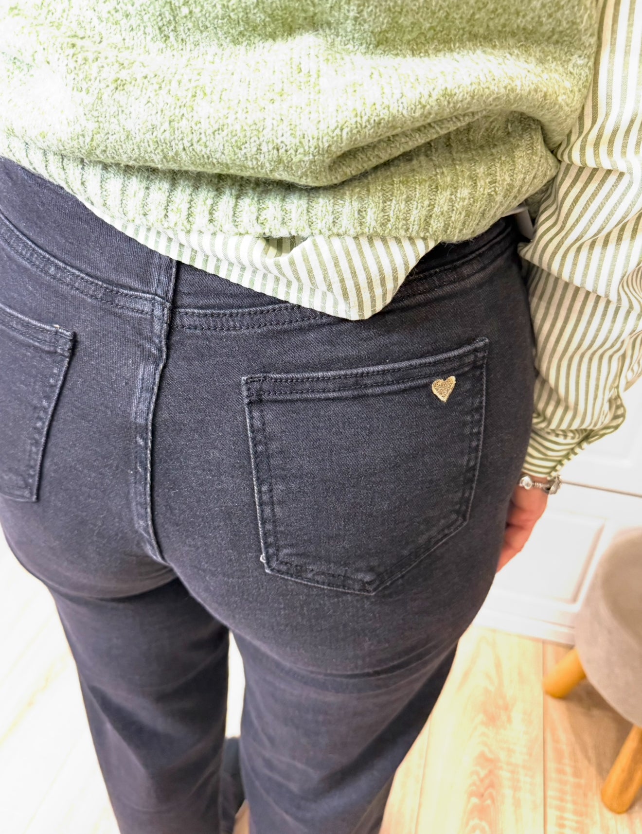 Jean noir – Look Mère & Fille 🤍✨