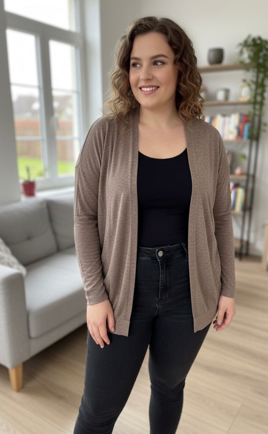 Gilet ouvert féminin – confort et style