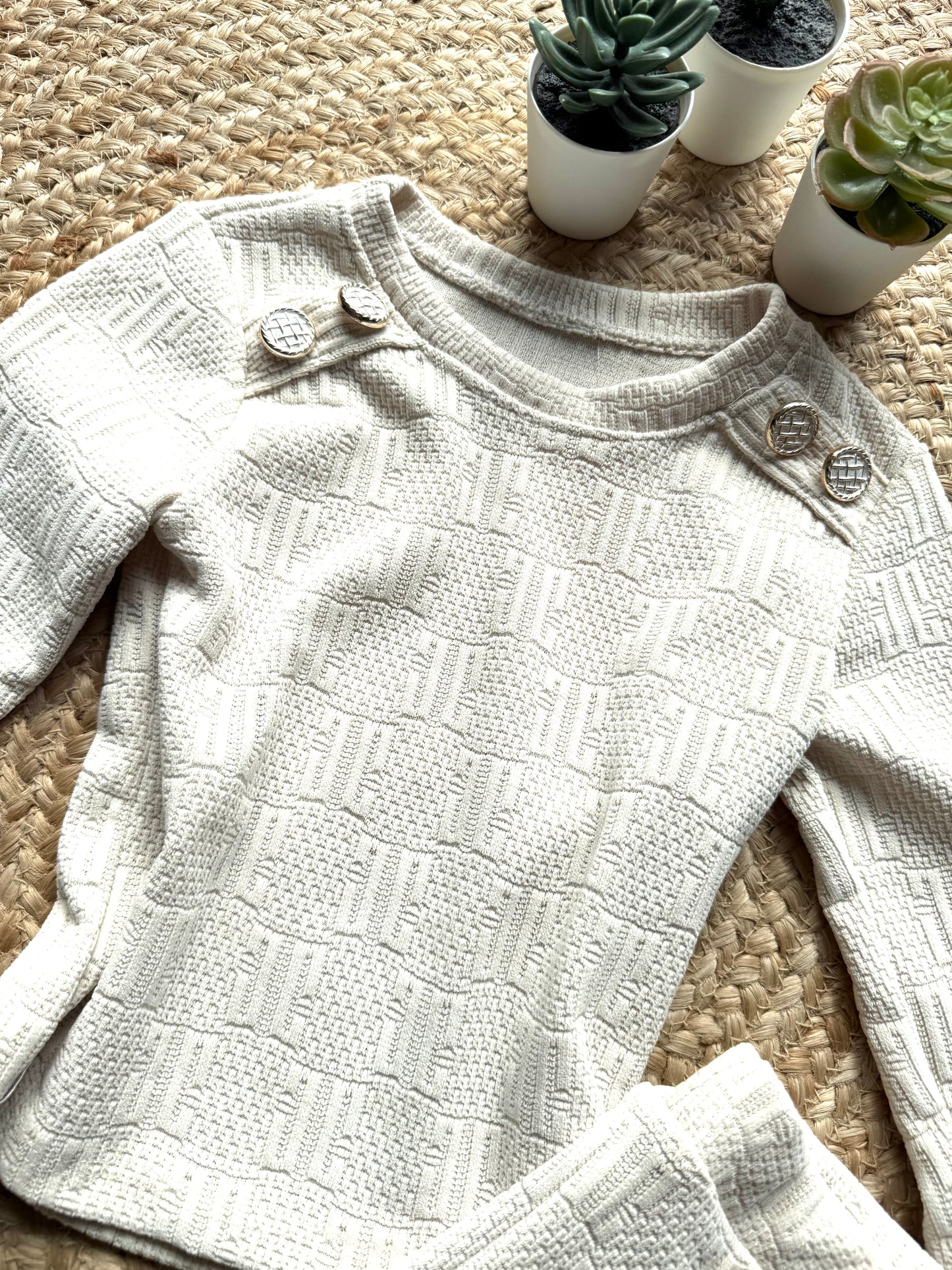 Ensemble fille beige