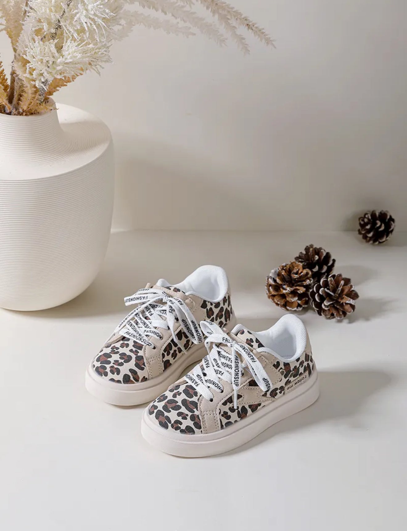 Baskets imprimées léopard