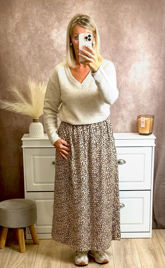 Pull beige – Look Mère & Fille 🤍✨