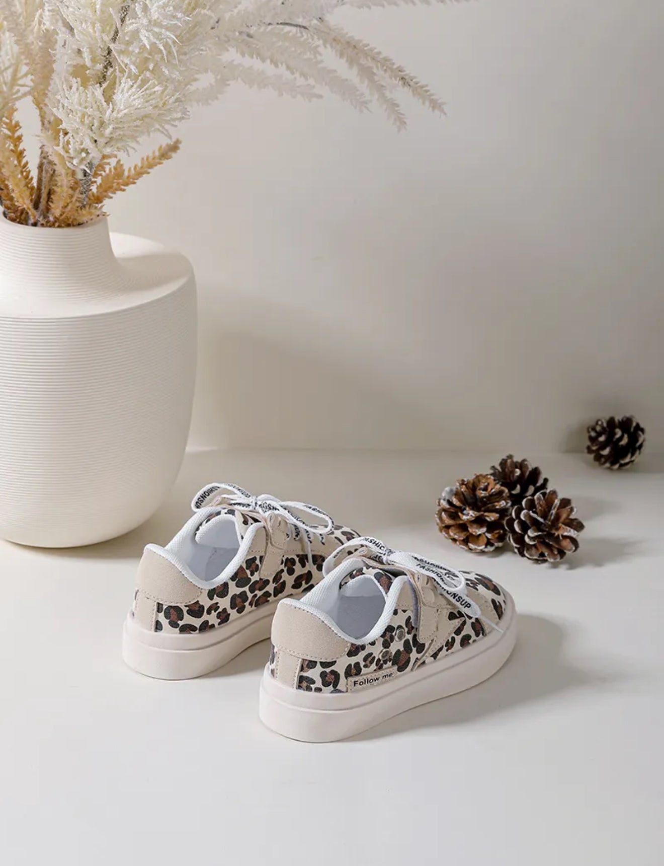 Baskets imprimées léopard