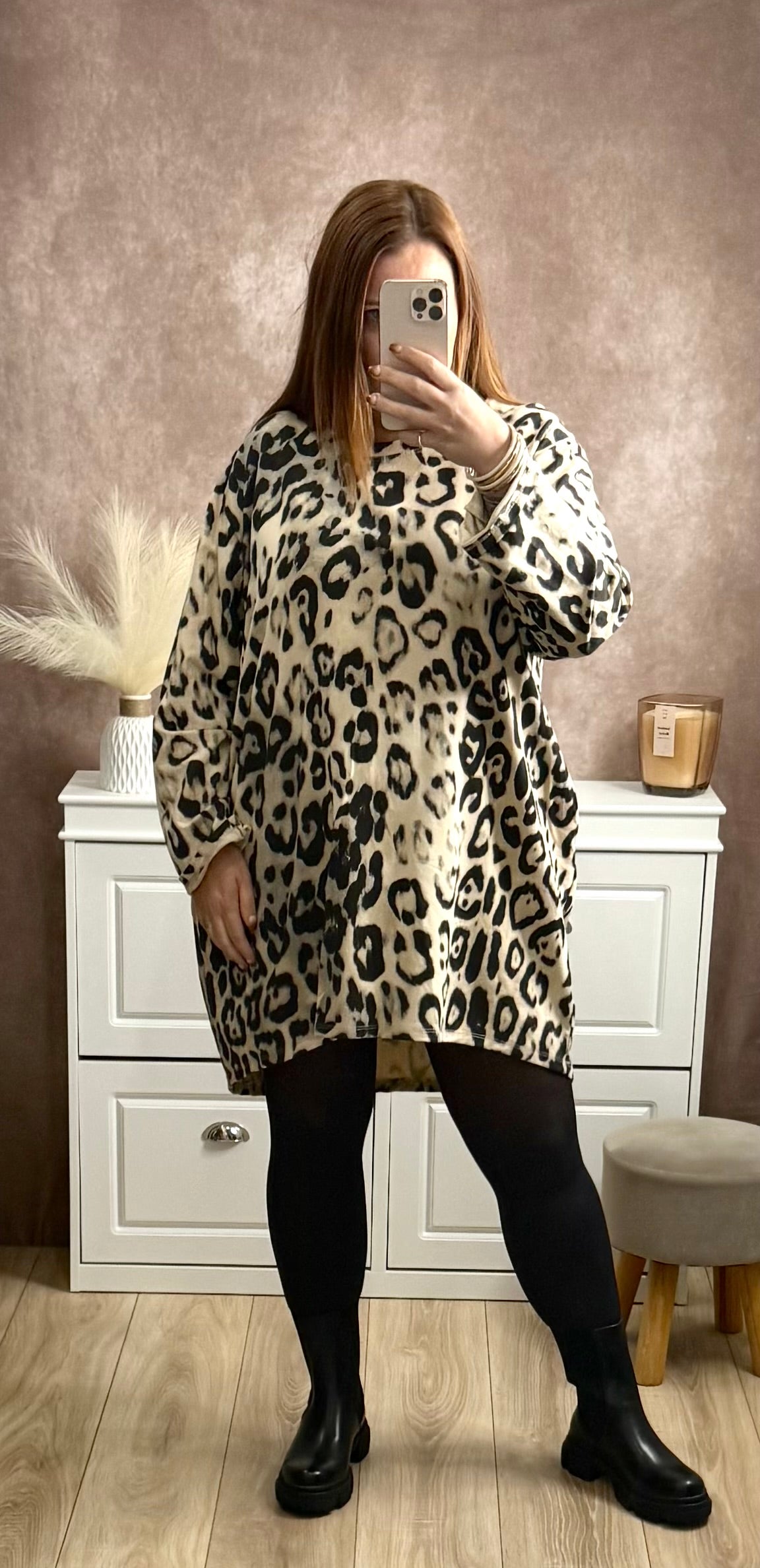 🌺 Robe imprimée 100 % coton – Taille unique (du 40 au 52)