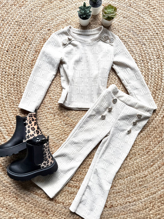 Ensemble fille beige