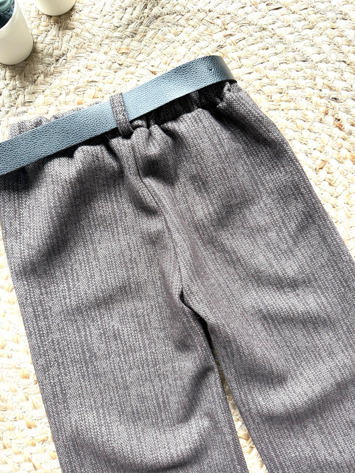 Pantalon coupe large à taille élastique